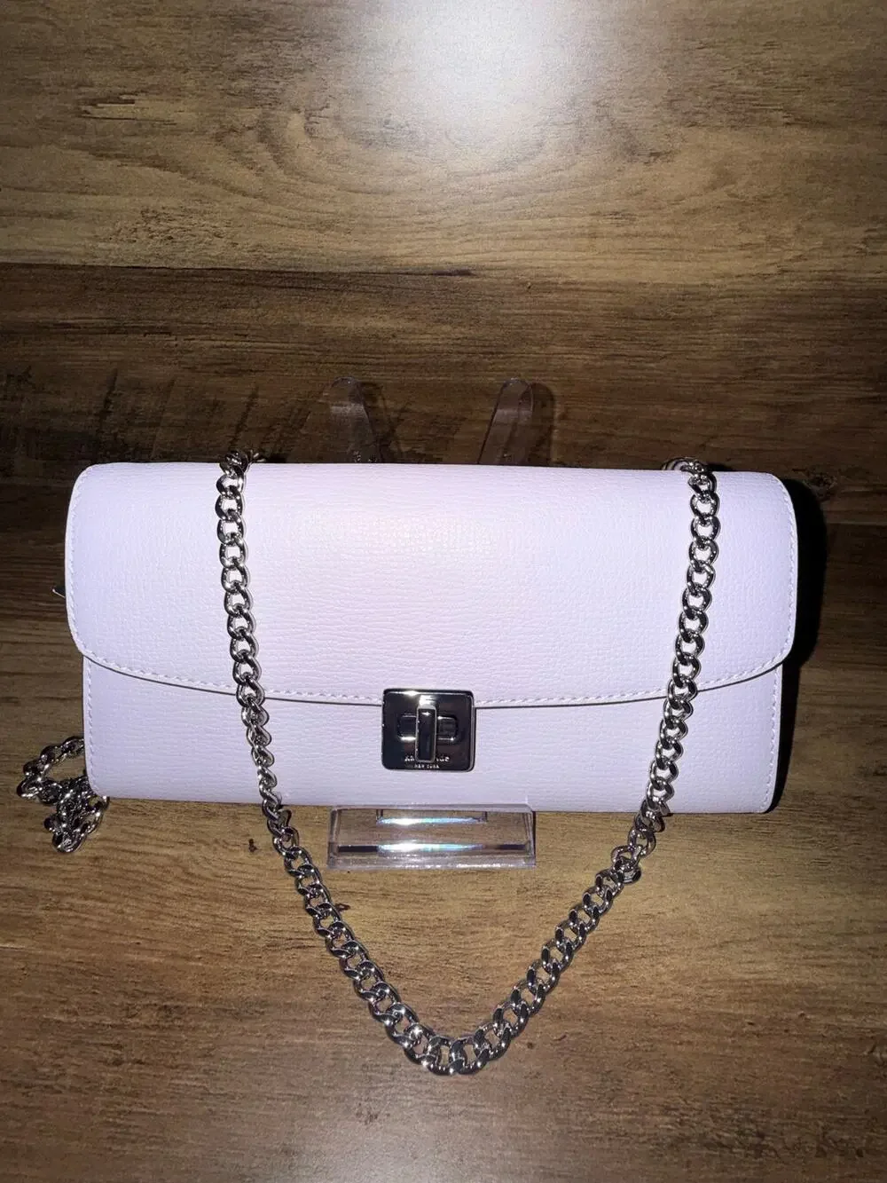 NWT Kate Spade Phoebe Wallet on Chain Light Frozen Lilac Leather Crossbody KK248